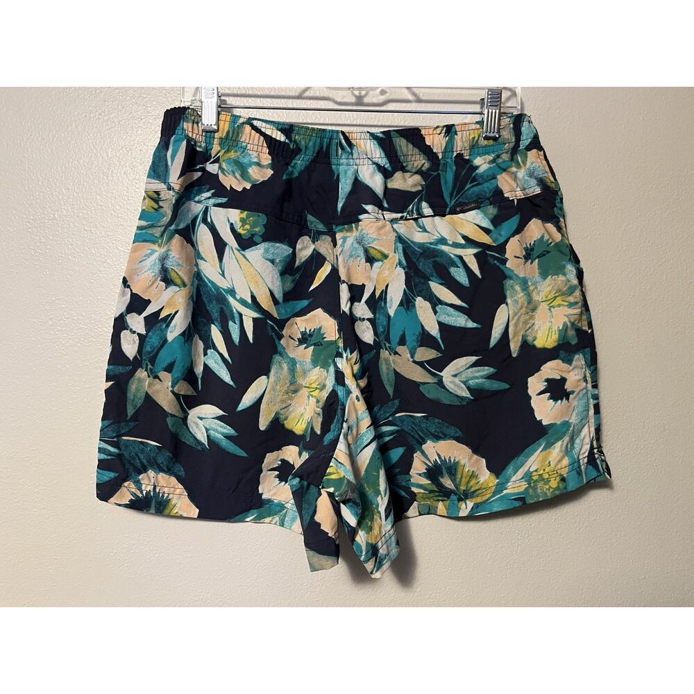 Columbia Walnut River Floral Print Nylon Quick Dry 5" Shorts XL6875 Womens Large - Picture 3 of 10
